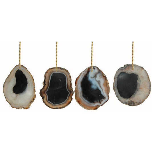 Ornament Agate 3" Black