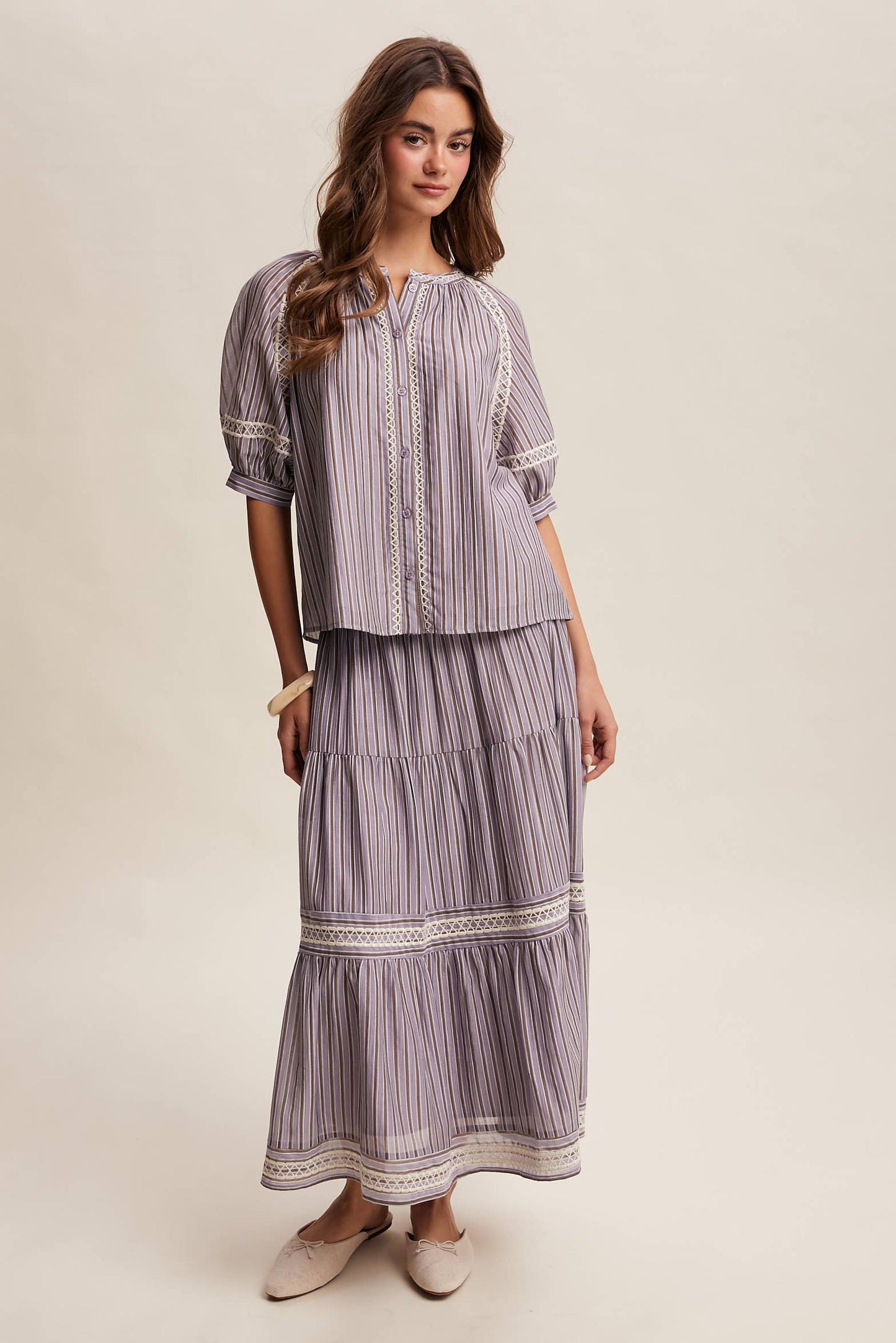 Striped Pinstripe Blouse