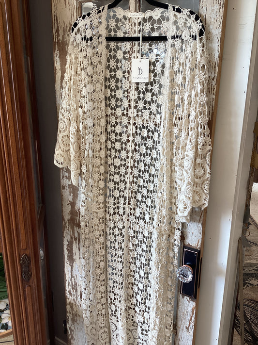 Full length Crochet Kimono