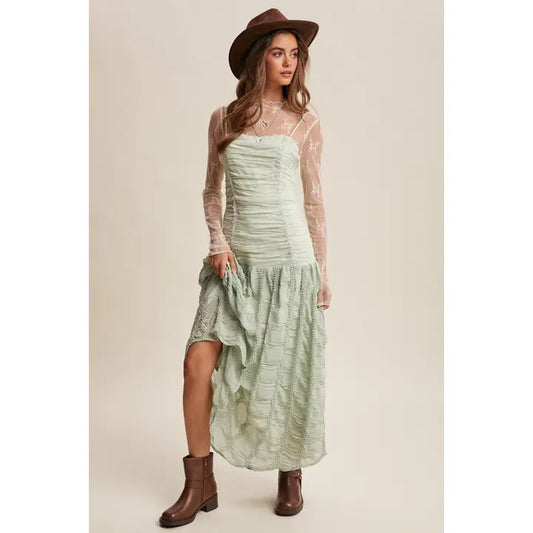 Cinched BodyCon Maxi Dress