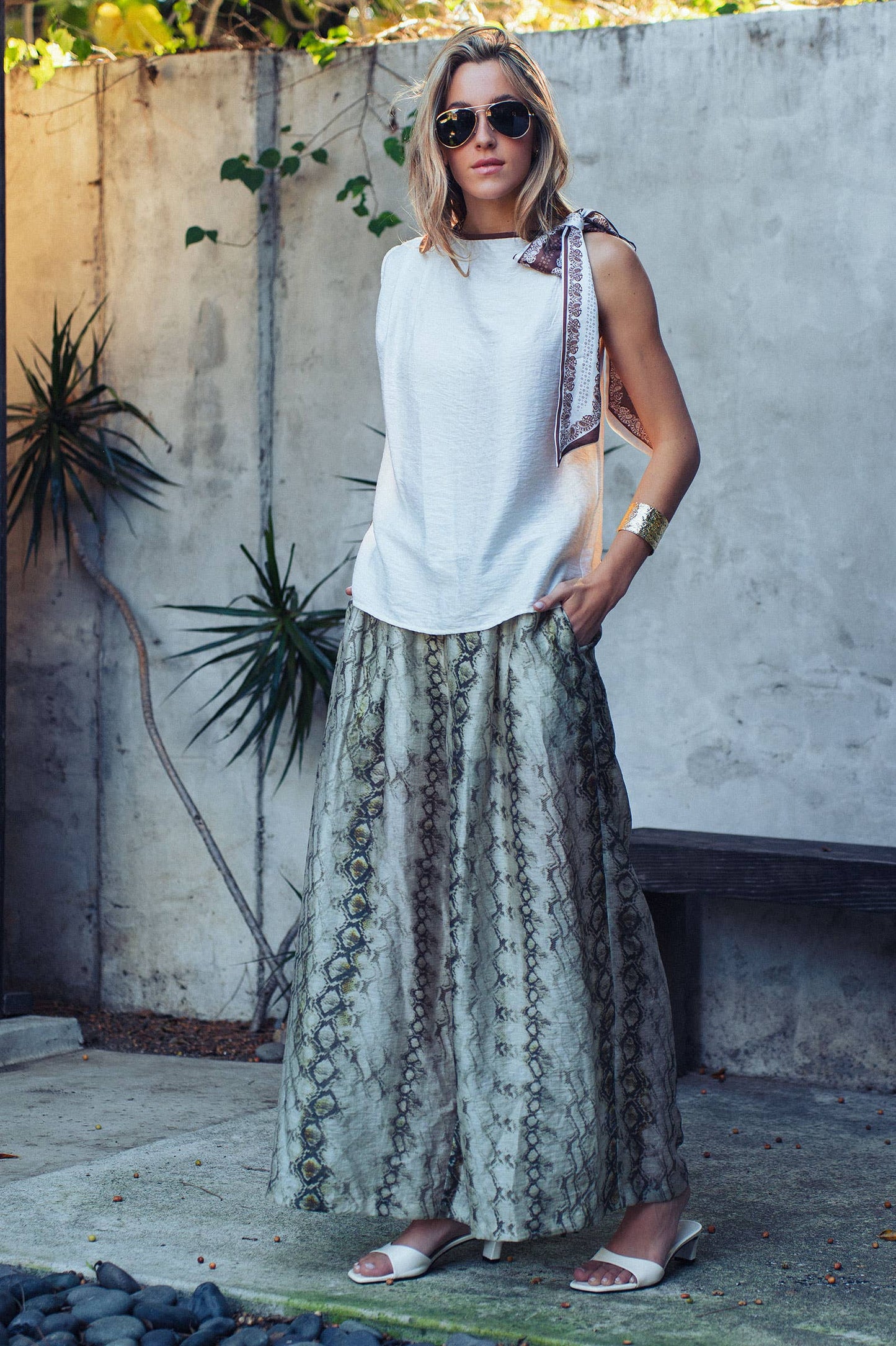 The Paisley Scarf Top