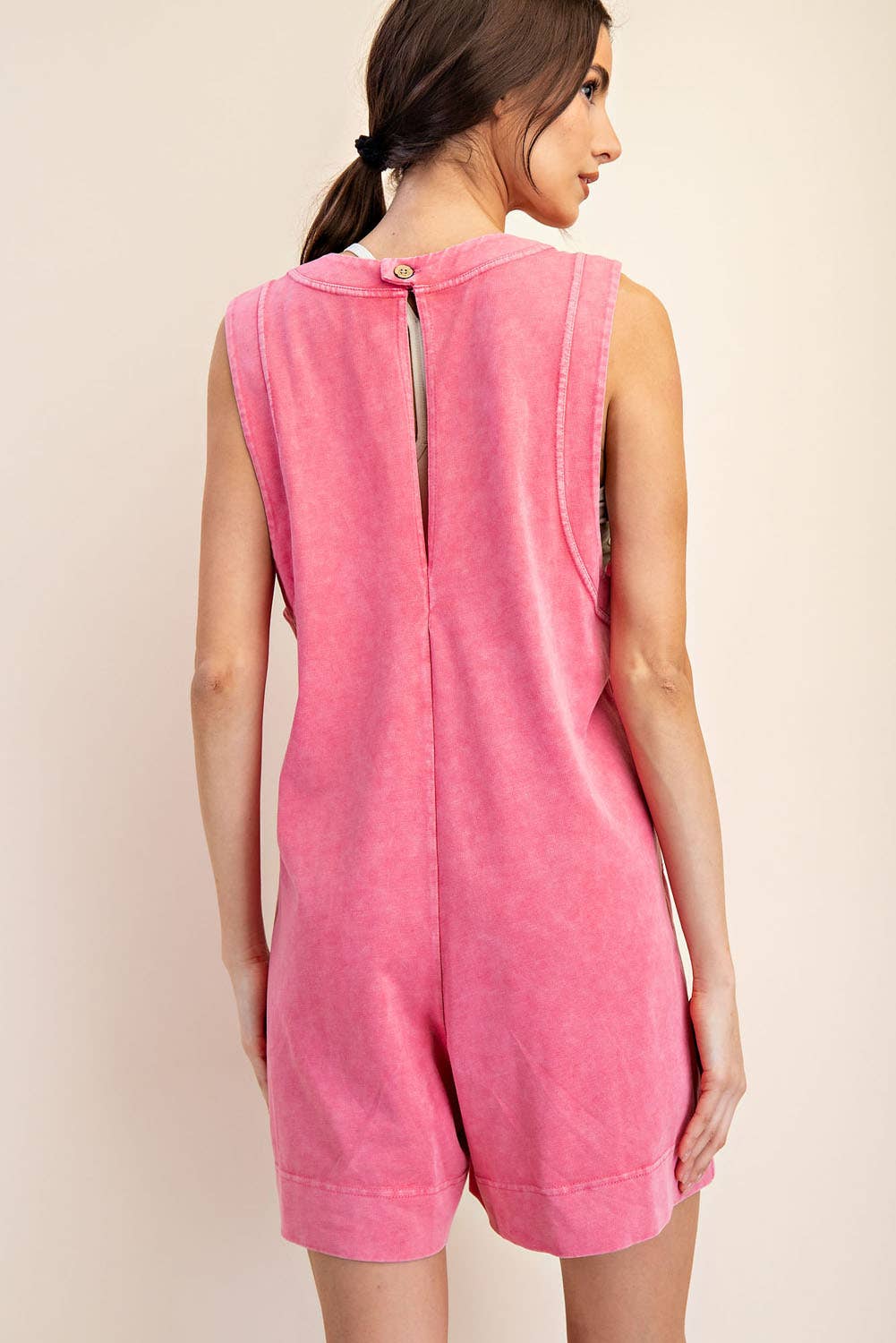 Cotton Poly Romper