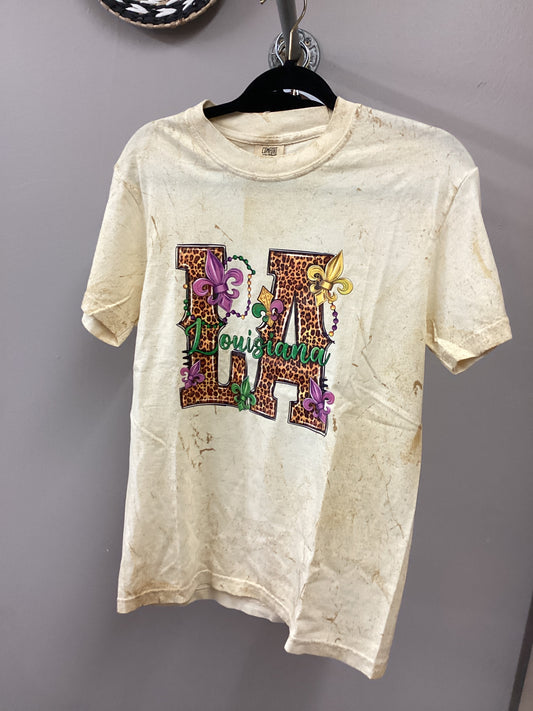 LA Mardi Gras Leopard Tee
