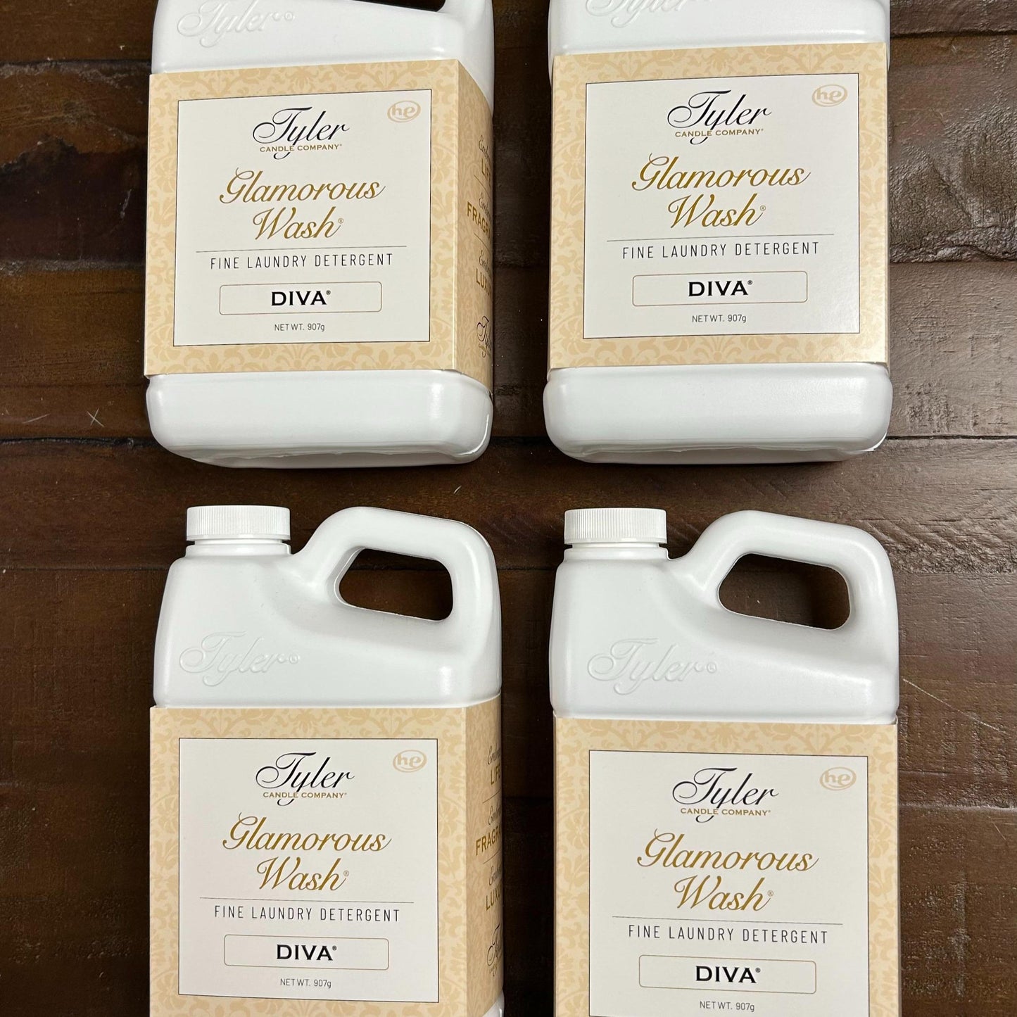 Tyler Diva Glamorous Wash 32oz., pack of 4 - Scented Luxury Laundry Detergent Household Fragrance