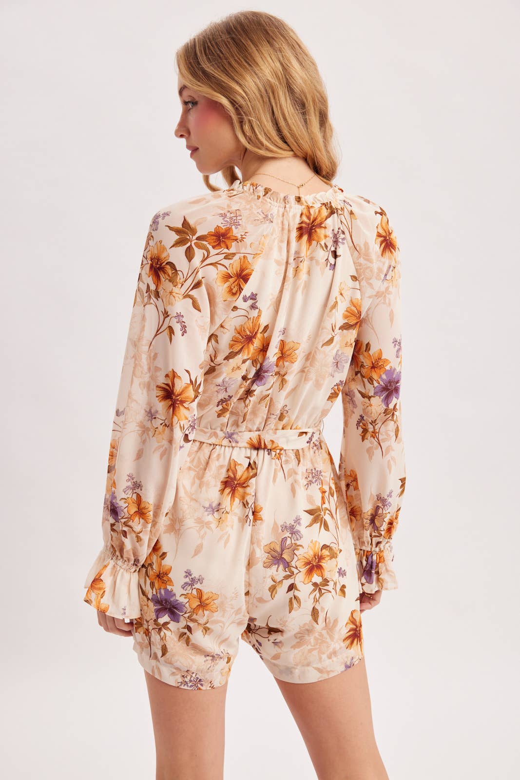 Floral Ruffle Romper