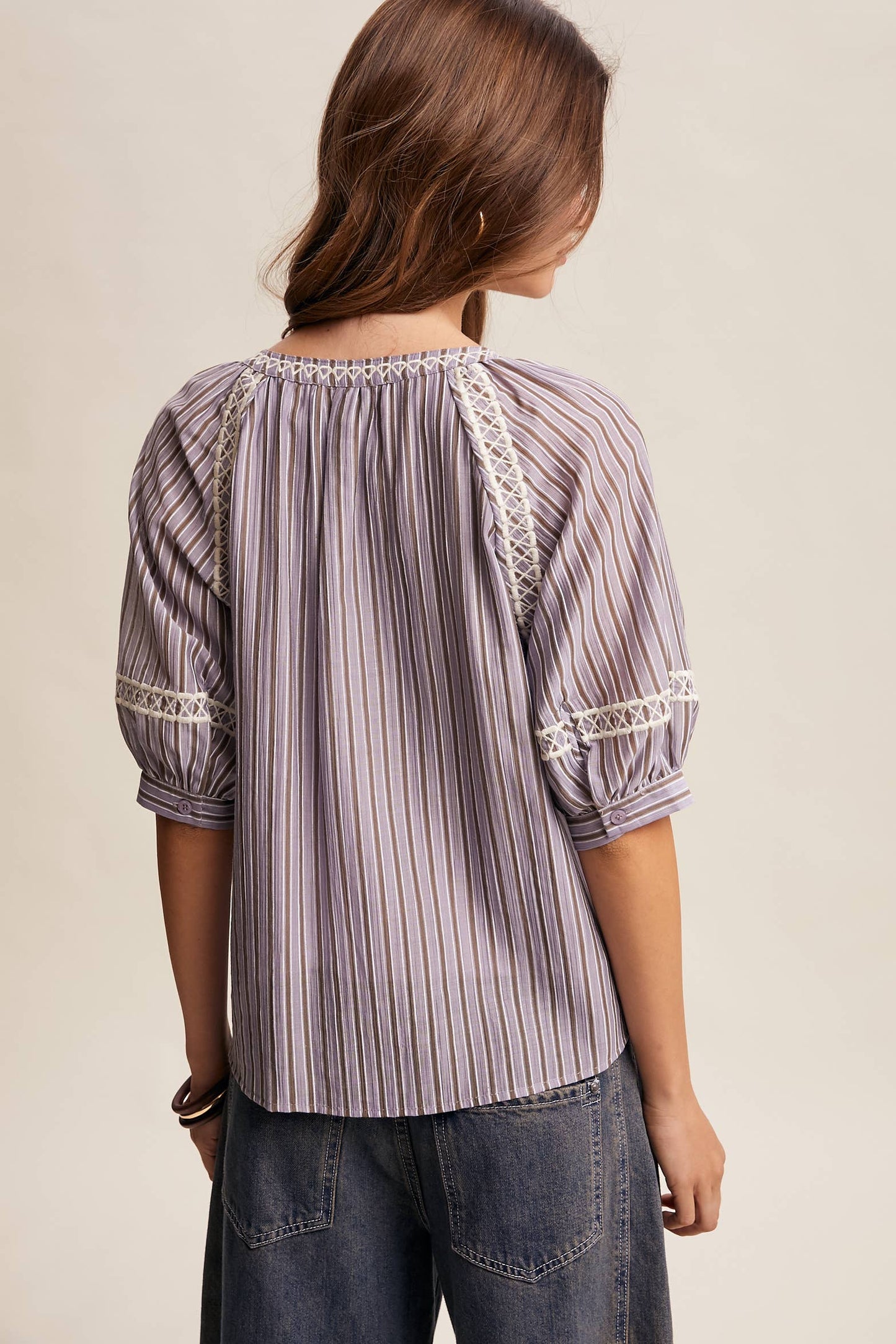 Striped Pinstripe Blouse