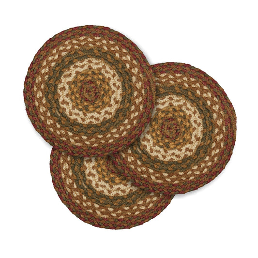 Tea Cabin Jute Trivet 8 Set of 3
