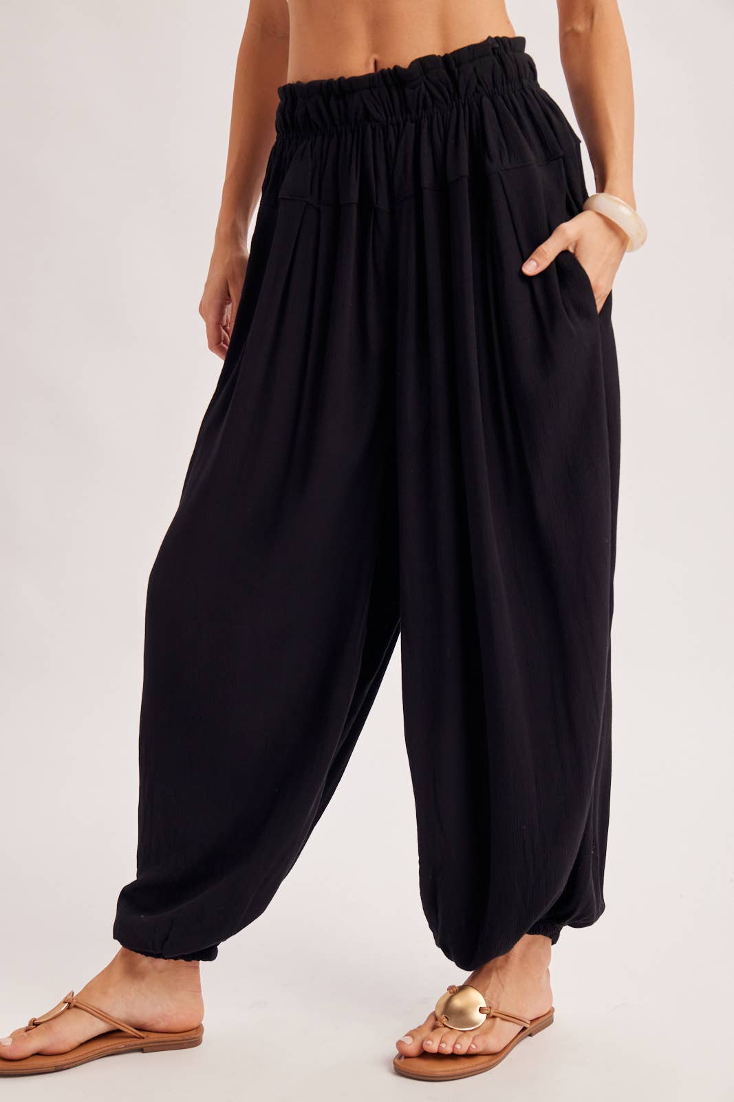 BOHO OVERSIZED DOLMAN TOP AND BALLOON LEG PANTS SET