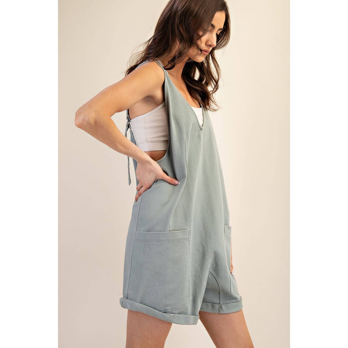 Cotton Twill Romper