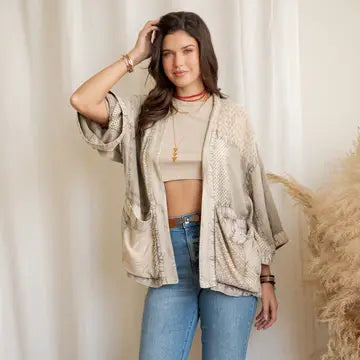 Boho Patchwork Kimono