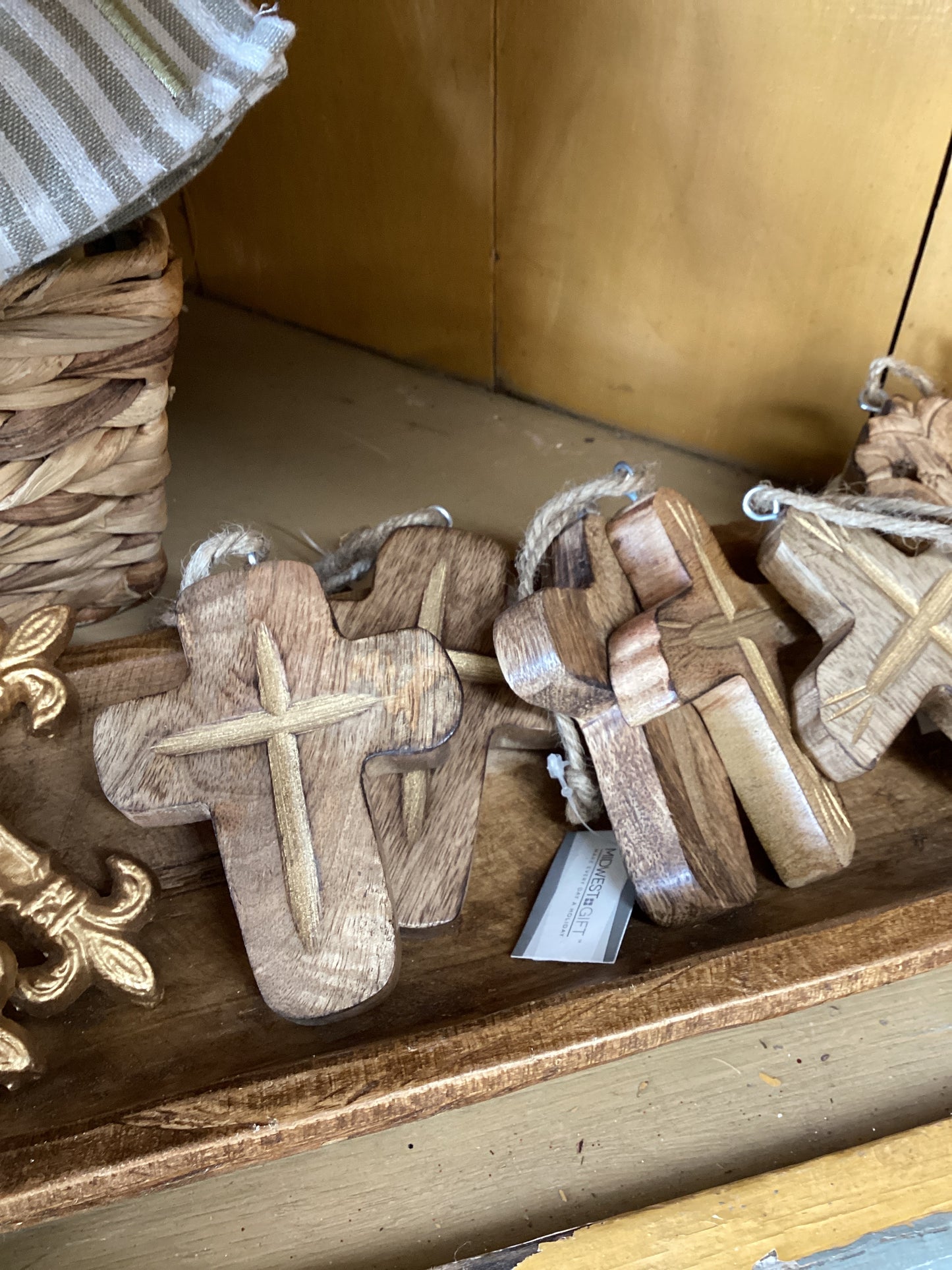 Wood Cross Ornament