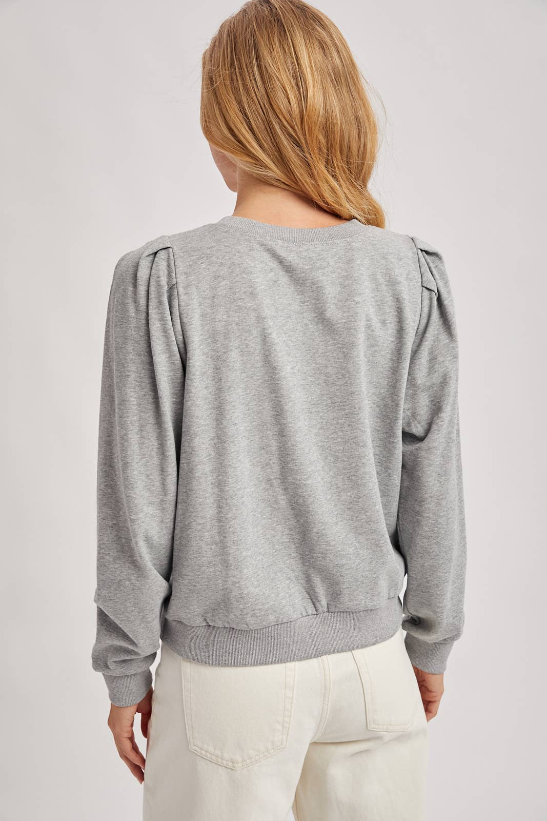 Crochet Trim French Terry Sweatshirt