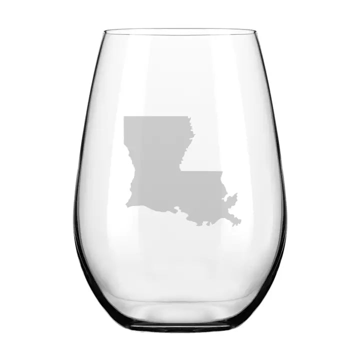 Louisiana Stemless Wine Glass