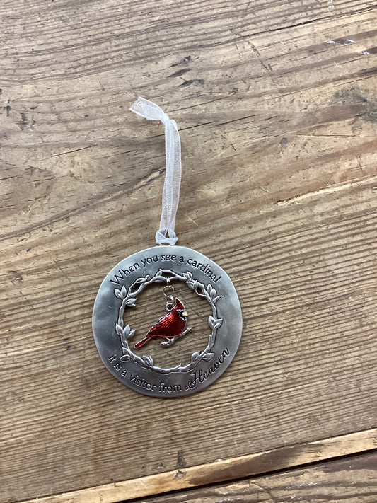 Cardinal Circle Ornament