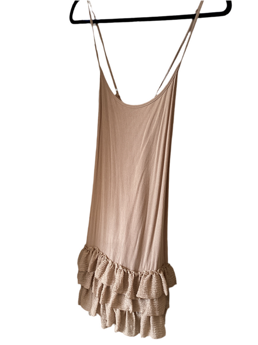 Gauzy Ruffle Trim Dress
