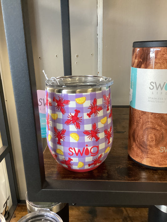 Swig Crawfish Wine Tumbler