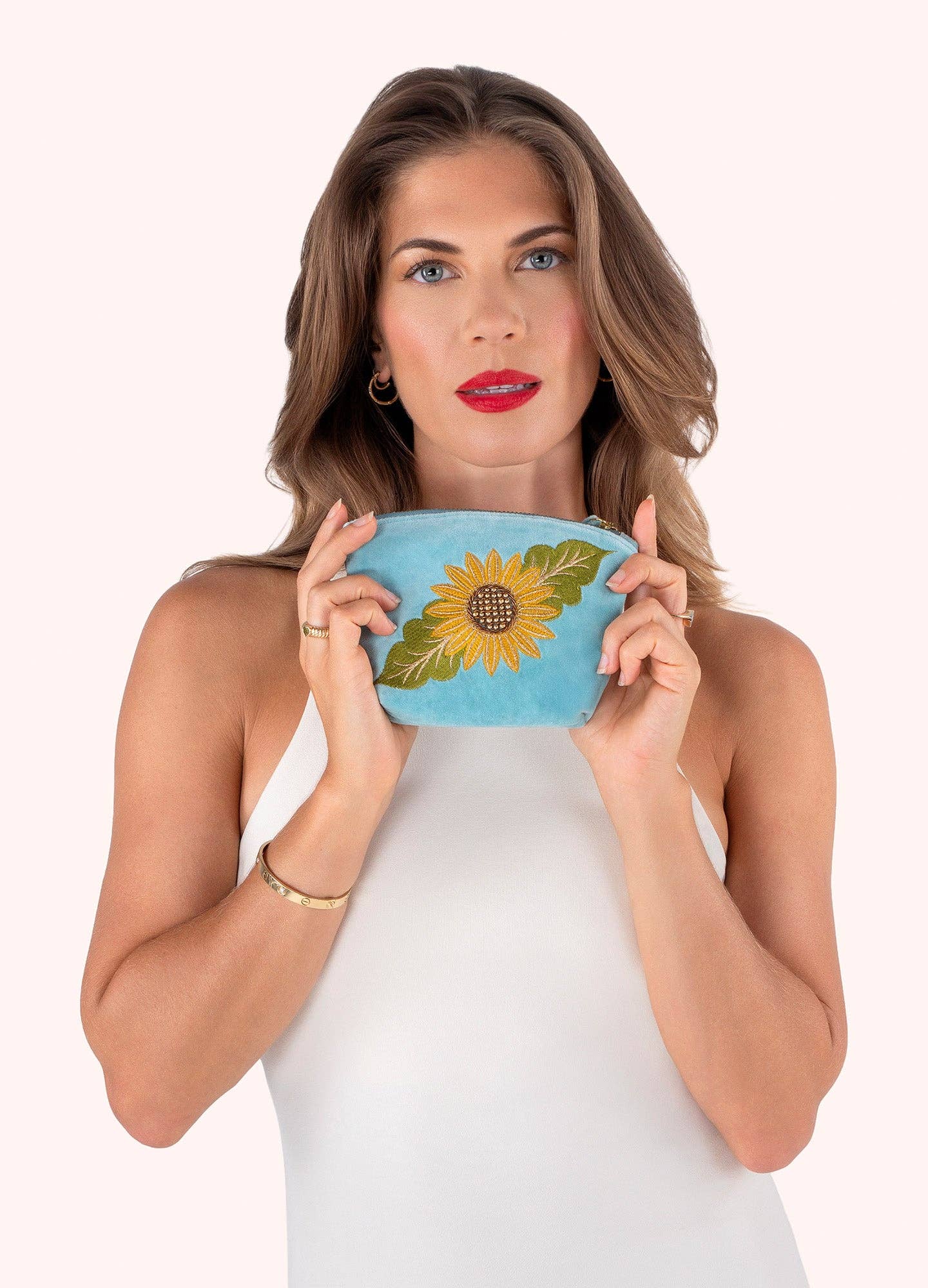 Summer Sunflower Mini Pouch