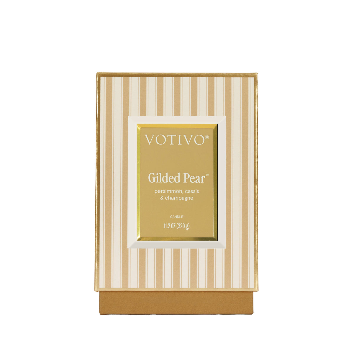 Gilded Pear Holiday Candle | Christmas Gift