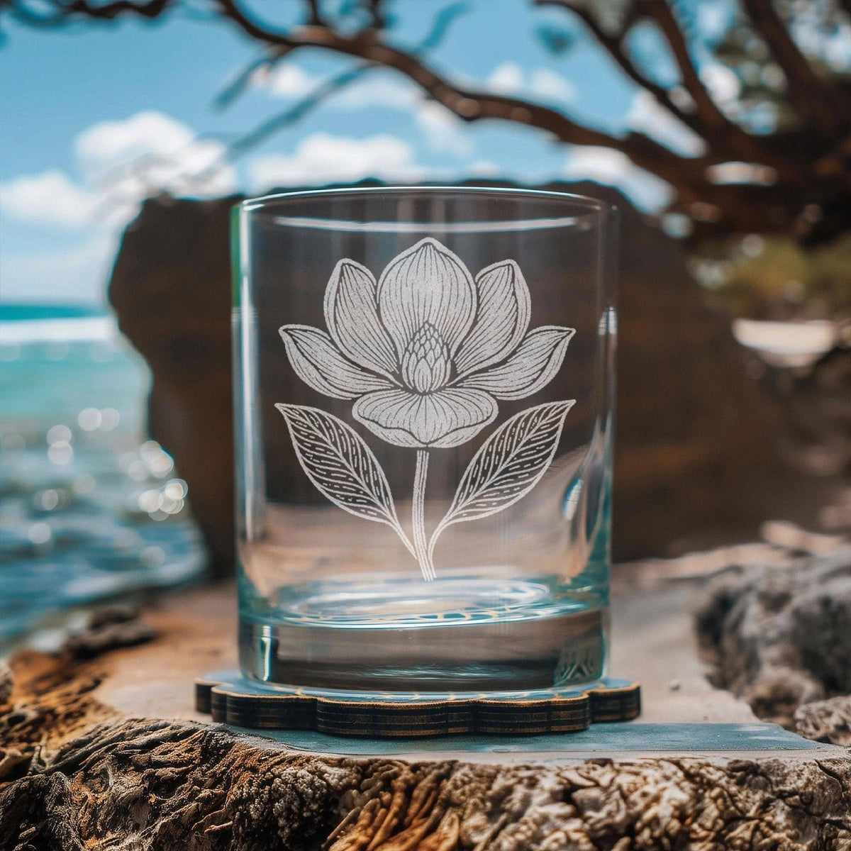 Magnolia Blossom Glasses