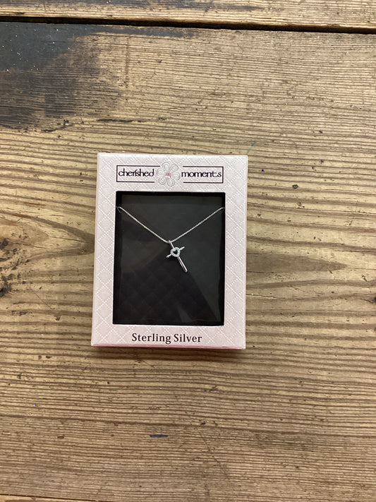 Sterling Silver Cross - 14in