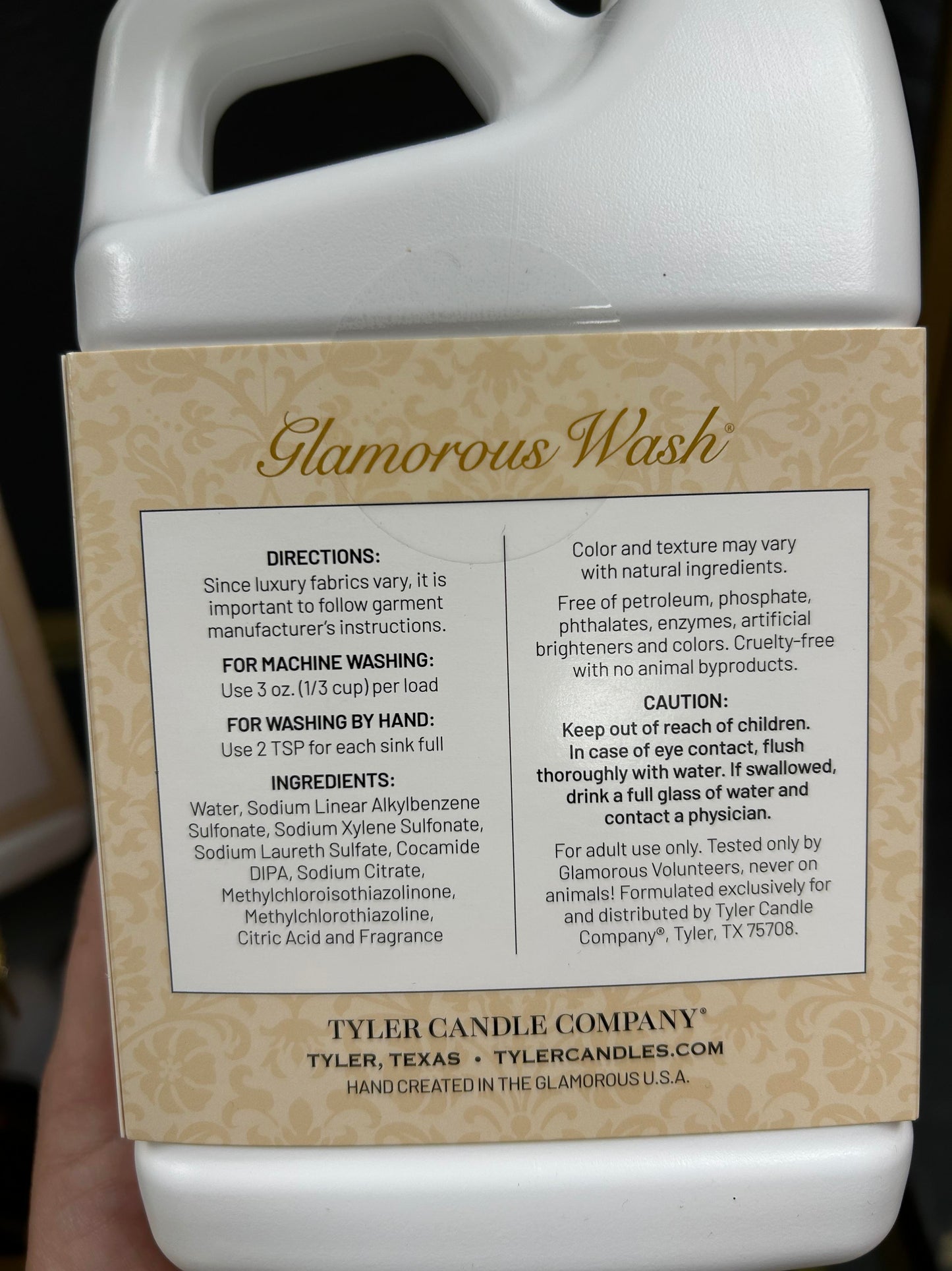 Tyler Diva Glamorous Wash 32oz., pack of 4 - Scented Luxury Laundry Detergent Household Fragrance