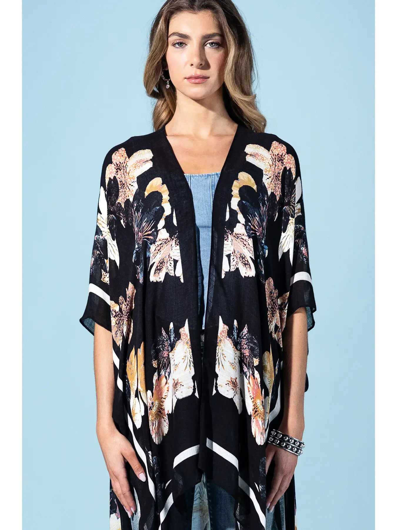Moonlit Floral Kimono