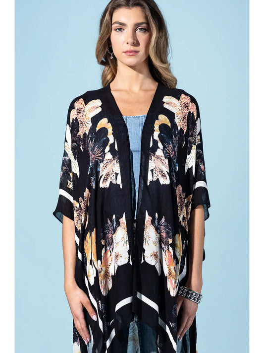 Moonlit Floral Kimono