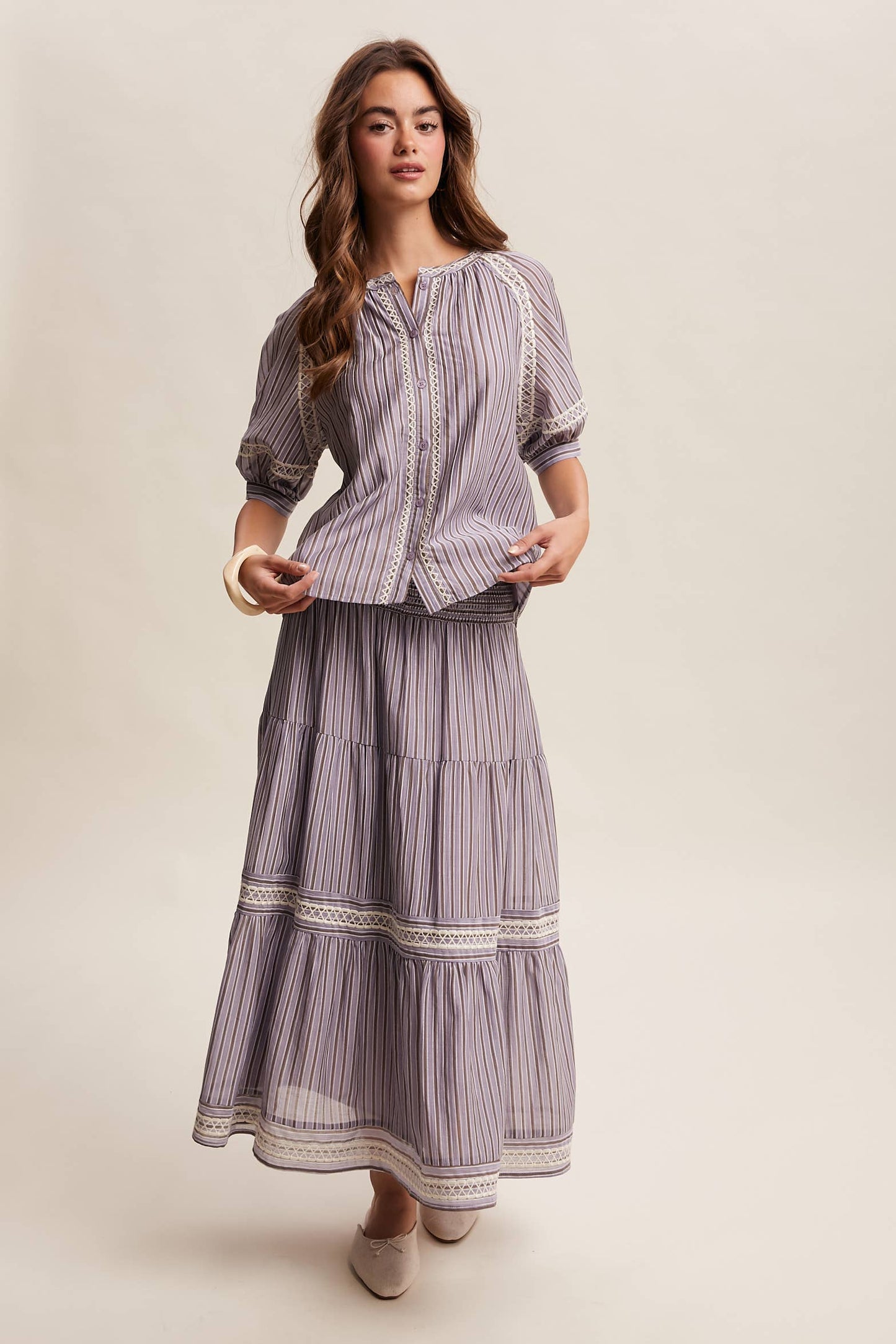 Striped Pinstripe Blouse