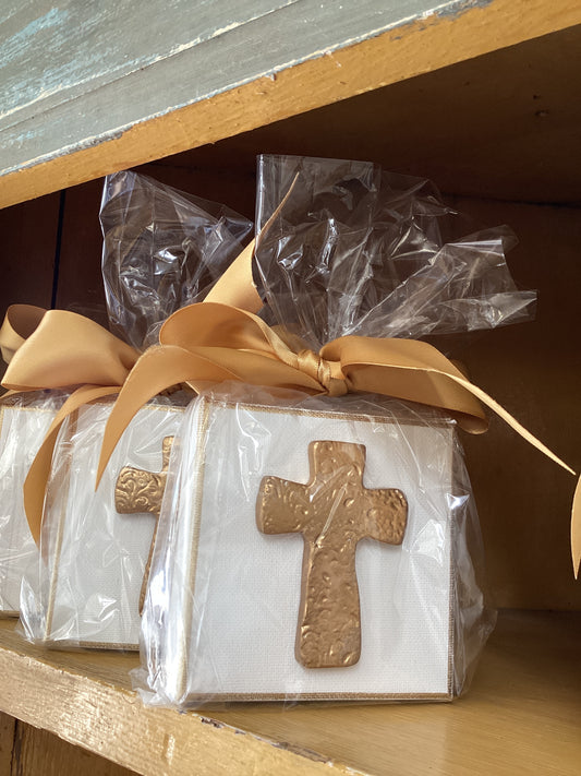 Gold Cross Canvas