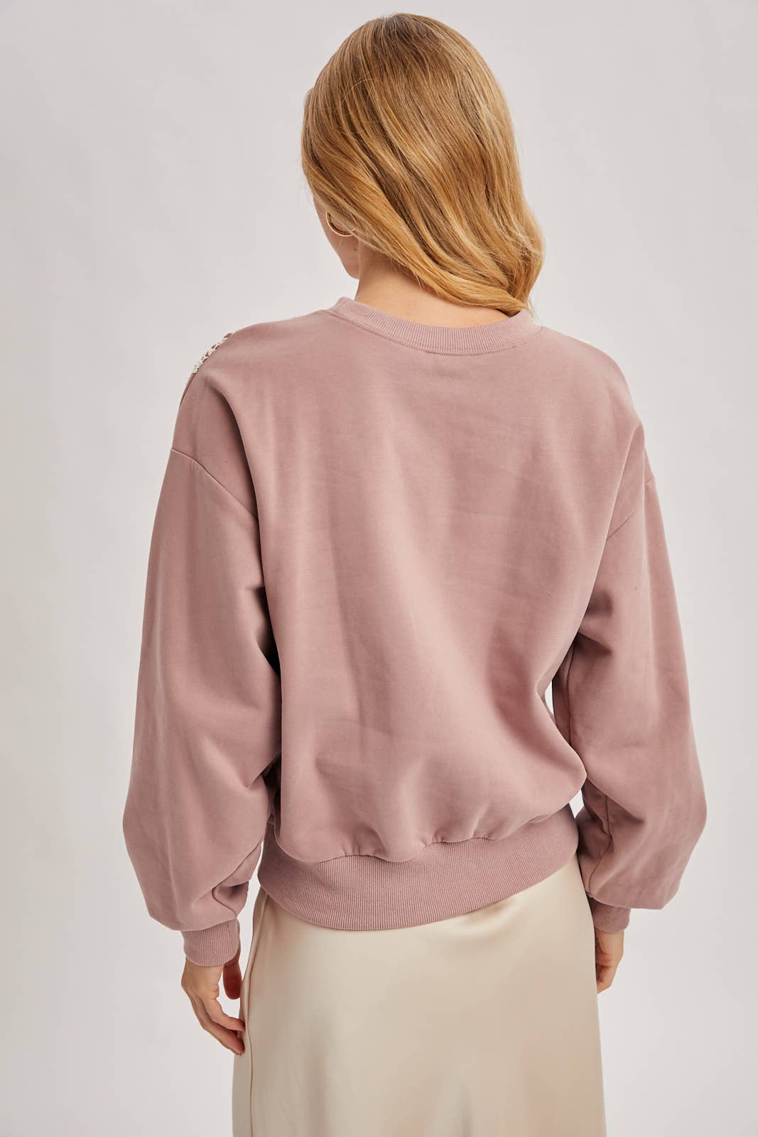 Crochet Trim French Terry Top