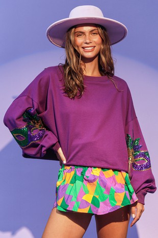 Mardi Gras Sporty Skort