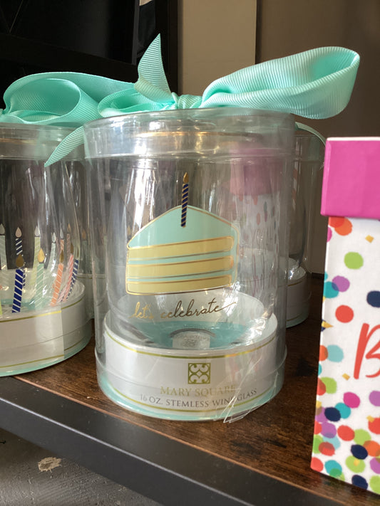 Birthday Cake Wine Glass