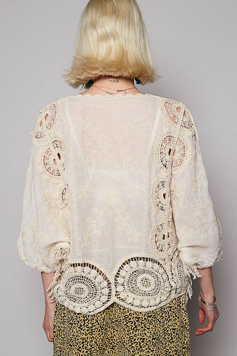 Imogene Crochet Blouse