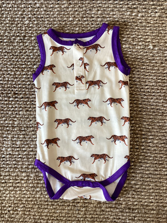 Henley Onesie-Game Day Tiger