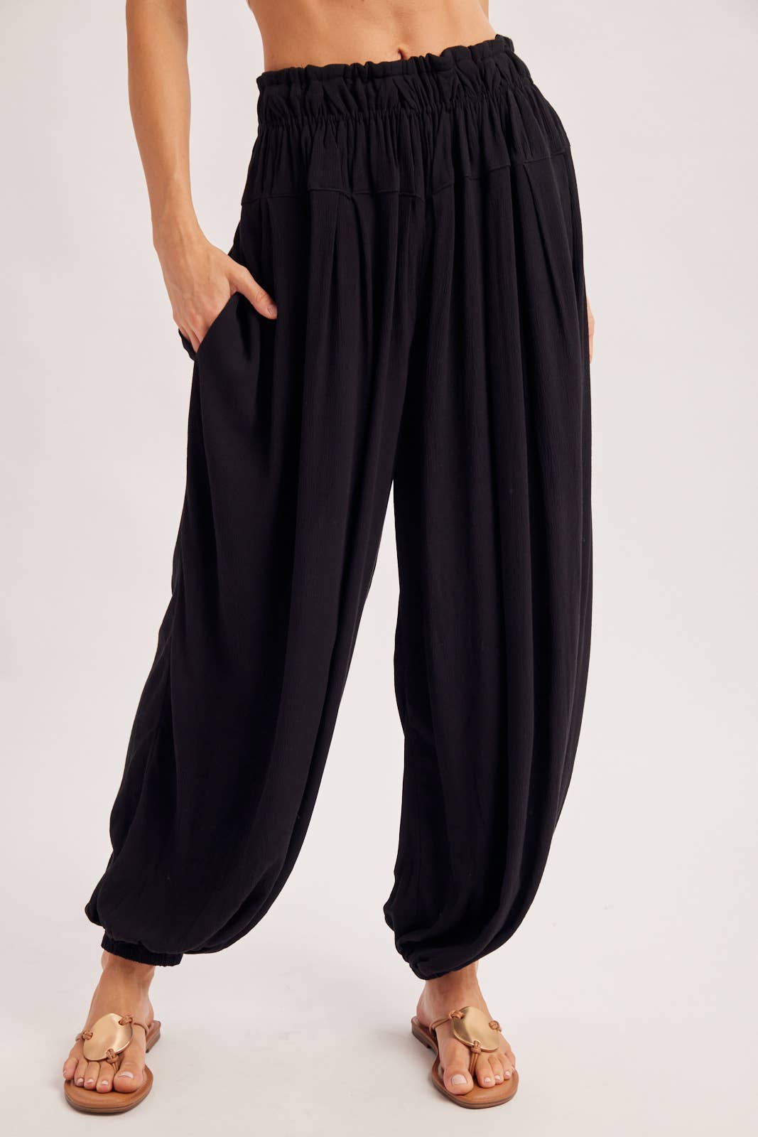 BOHO OVERSIZED DOLMAN TOP AND BALLOON LEG PANTS SET