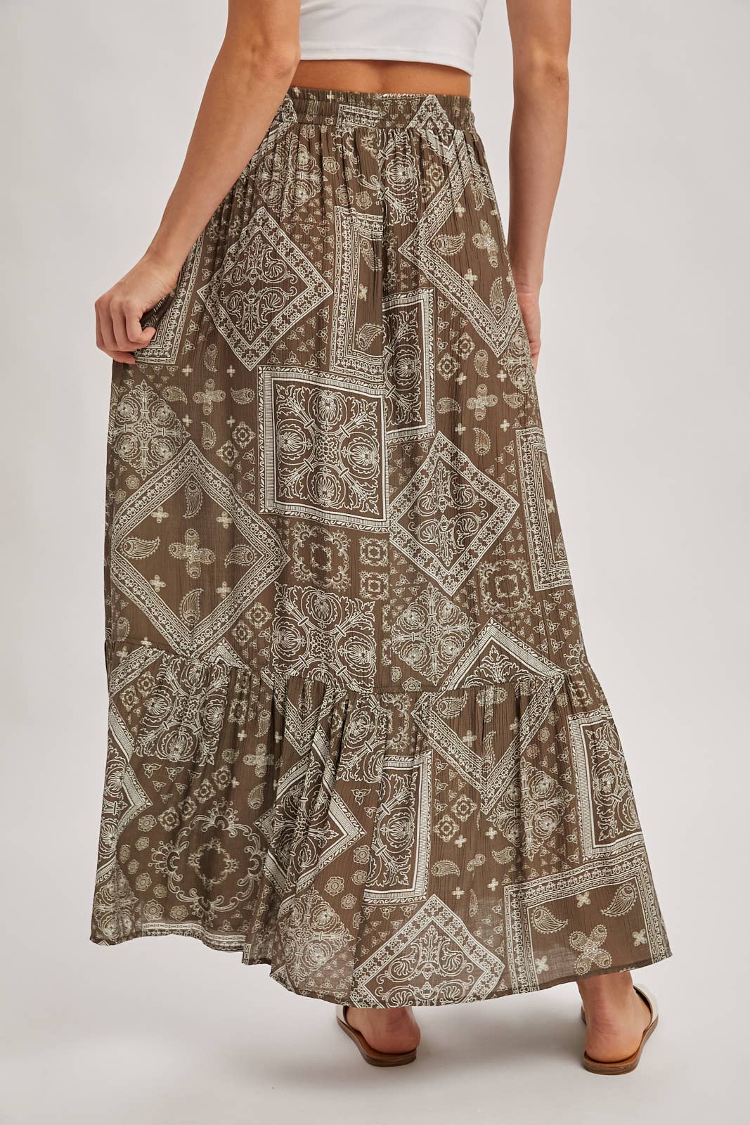 Boho Tiered Maxi Skirt