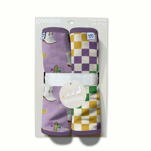 Mardi Gras Burp Cloth Set