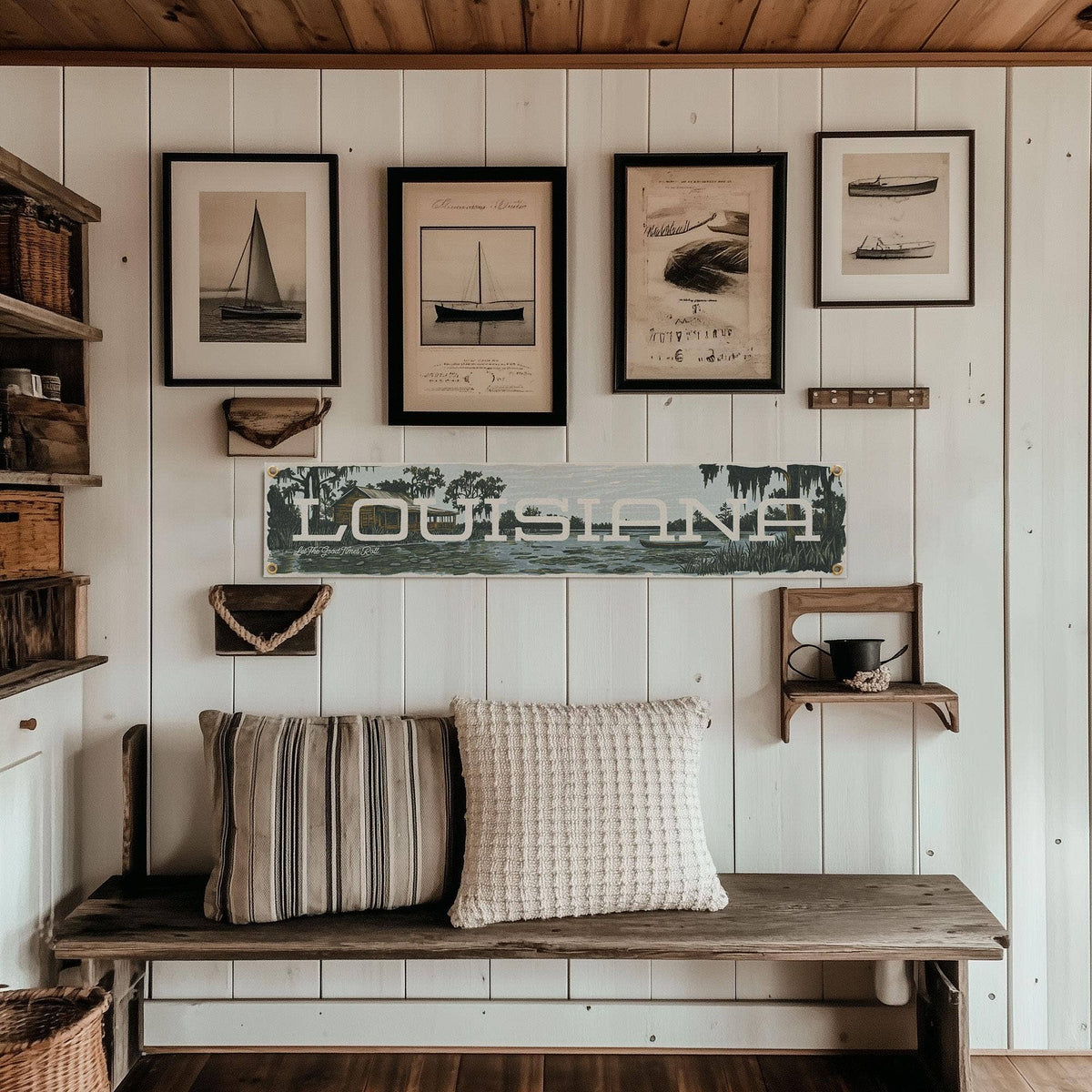 Louisiana Felt Banner
