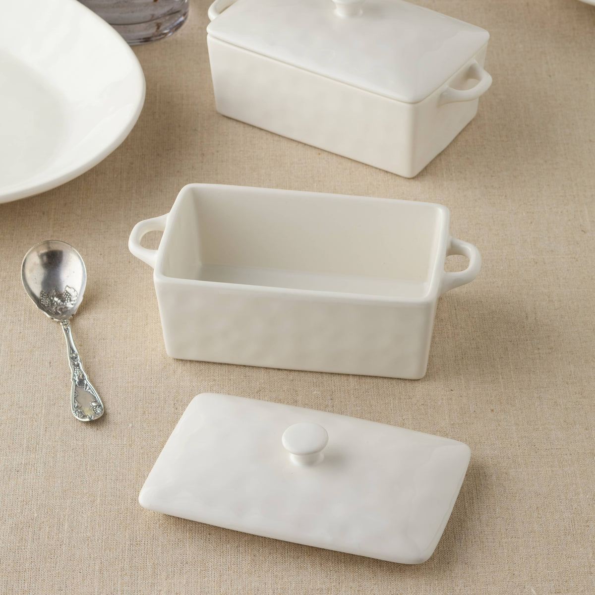Linen Cream Rectangular Mini Baker