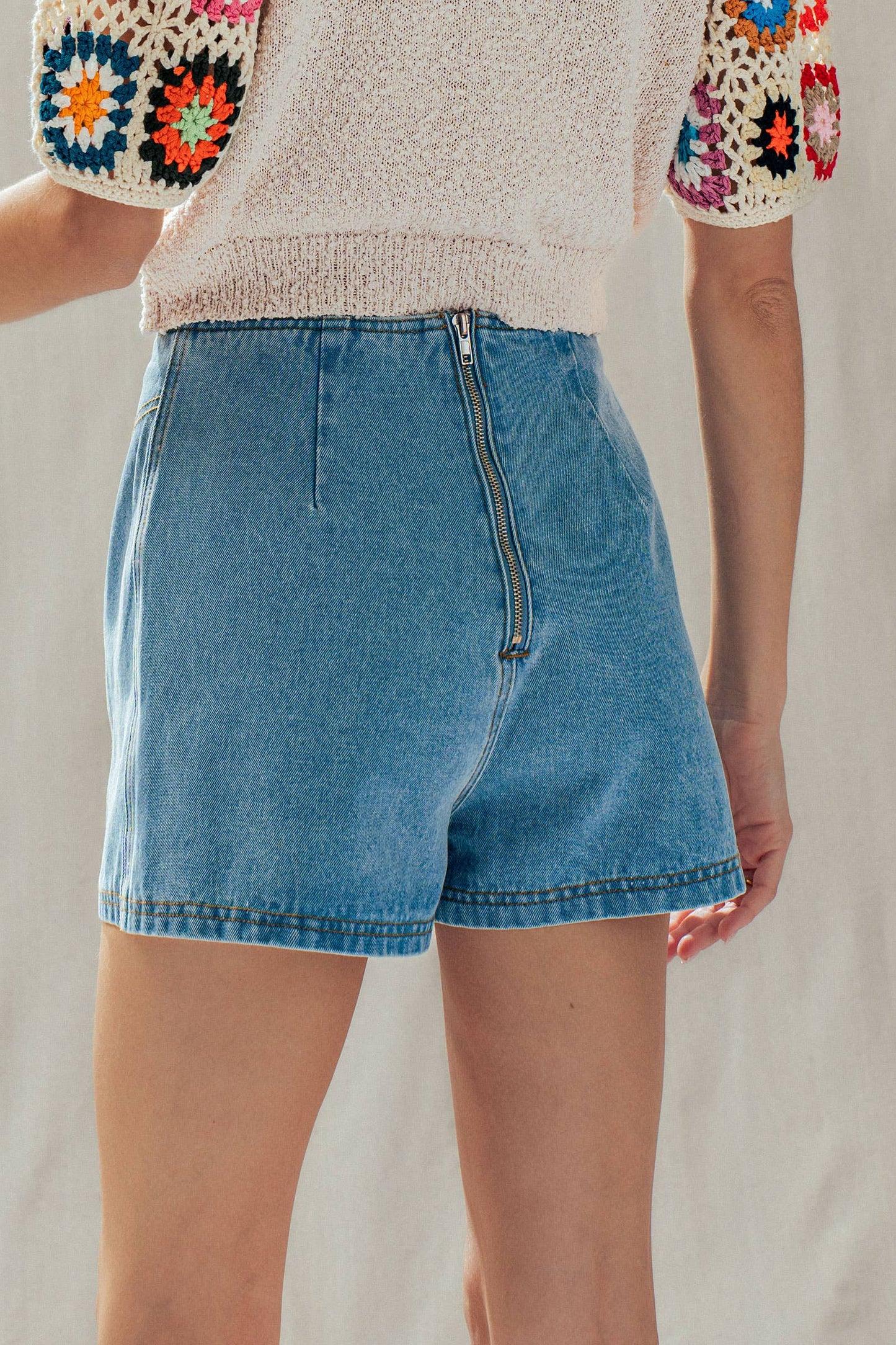 Retro Denim Skort