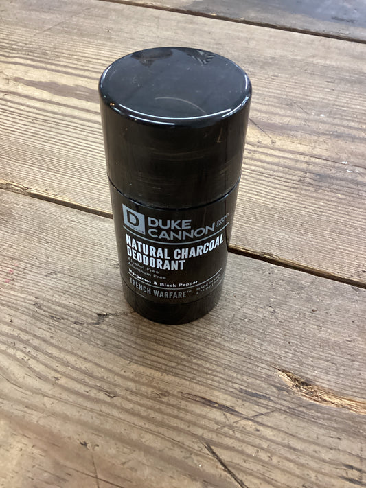 Duke Cannon - Men’s Natural Charcoal Deodorant- Bergamot and Black Pepper