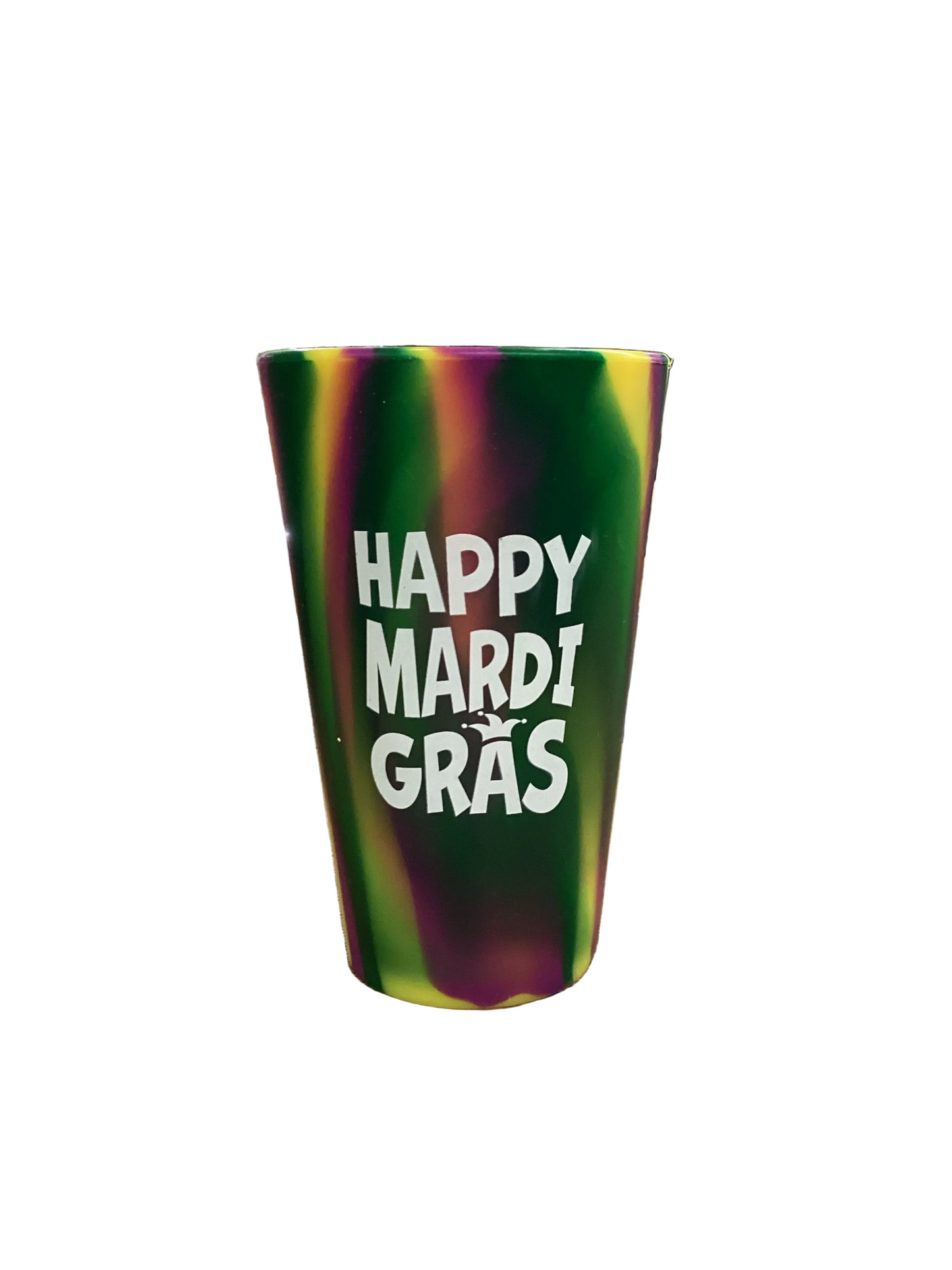 Mardi Gras Silicone Cup