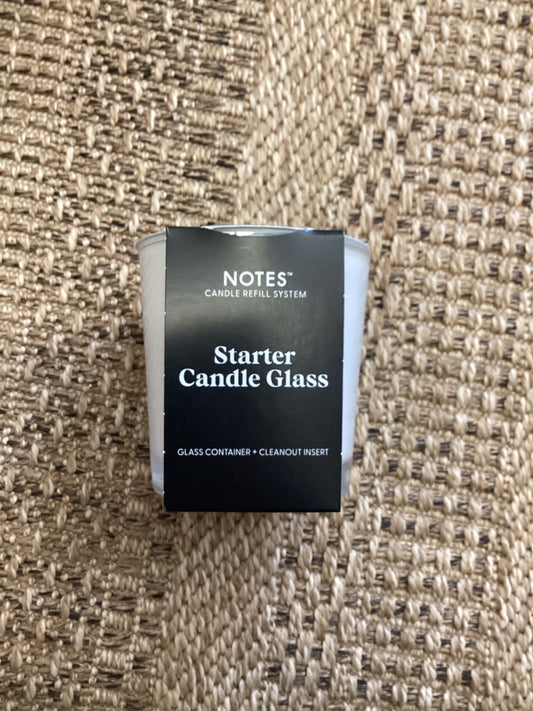 Notes Starter Candle Glass