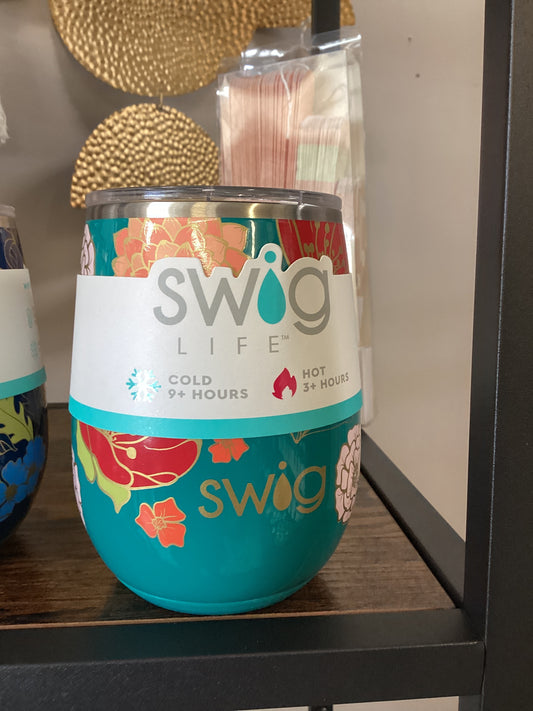 Fire Poppy Swig Wine Tumbler