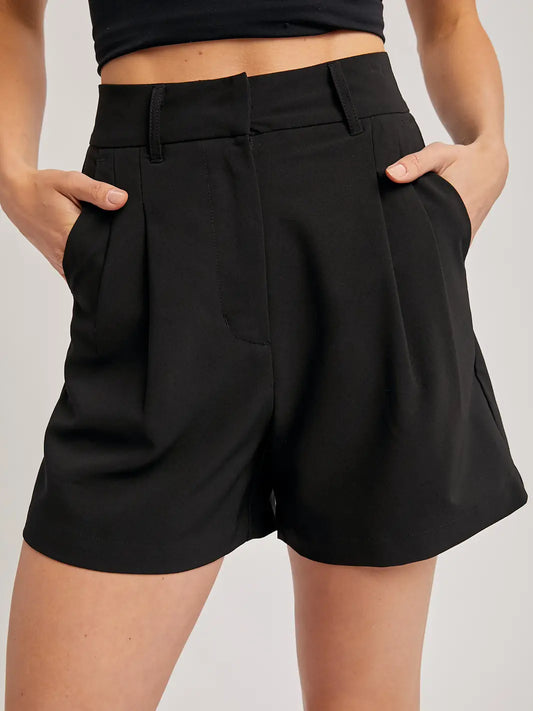 Double Pleated Shorts