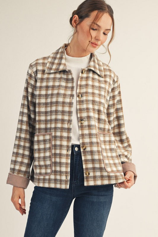 Plaid Lined Shacket