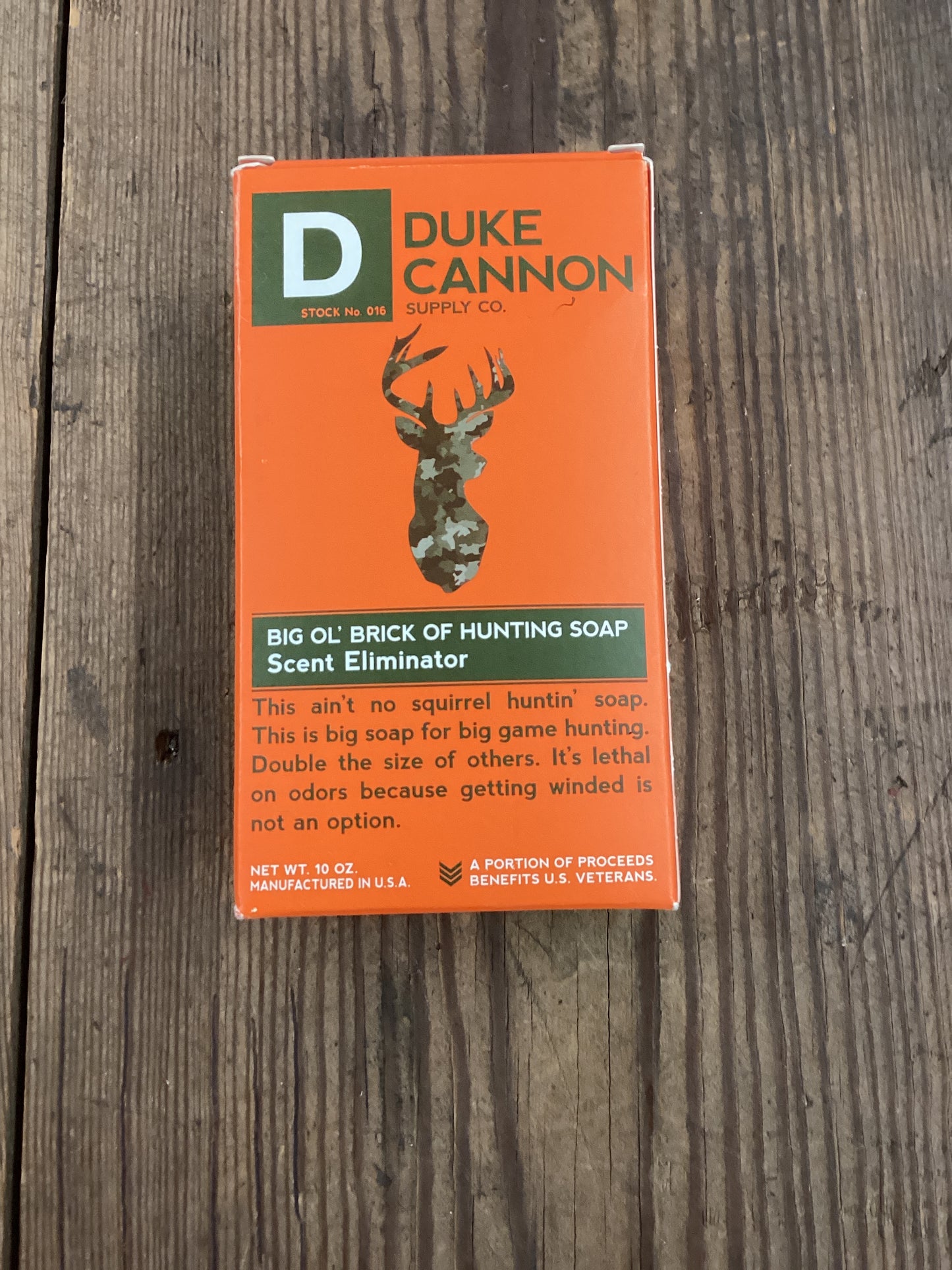 Duke Cannon Big Ol’ Brick of Hunting Soap - Scent Eliminator