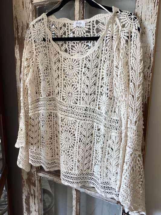 Crochet Bell Sleeve Top
