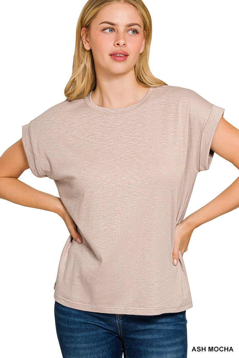 Modal Rolled Sleeve Tee