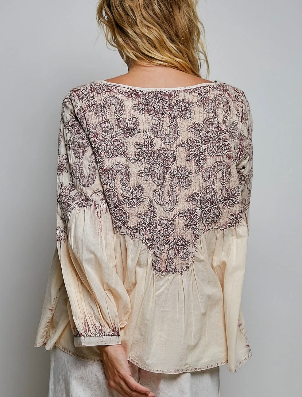 The Heirloom Embroidered Cotton Blouse
